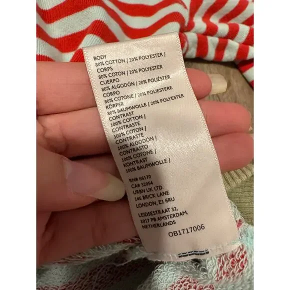 Free People Women’s Striped Pullover Size Medium - Picture 4 of 11